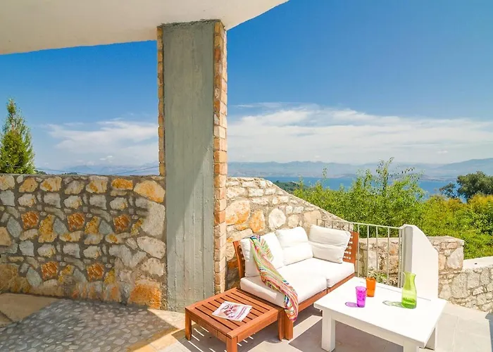 Villa Armonia By Rastonivillas - Colorful And Sunny! Northeast Corfu Viggla